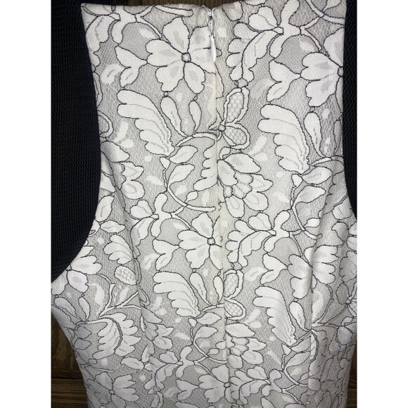 Belle Badgley mischka Sadie Floral Lace and Mesh Cocktail Dress Size 4 - Picture 7 of 7